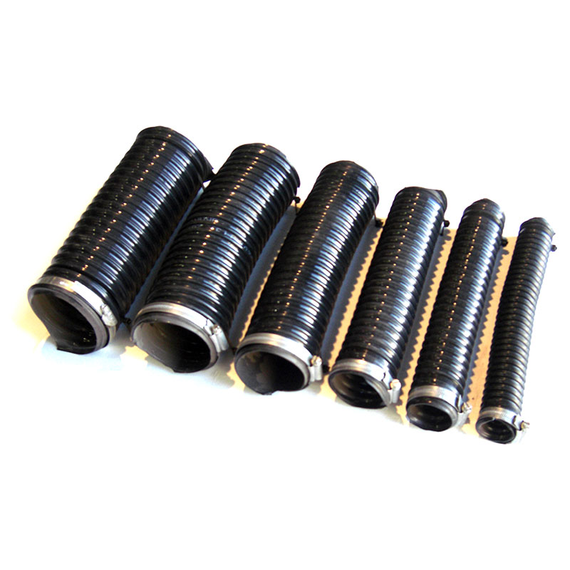 Flexible waste pipe and fixings 100/89/76/63/50/38mm