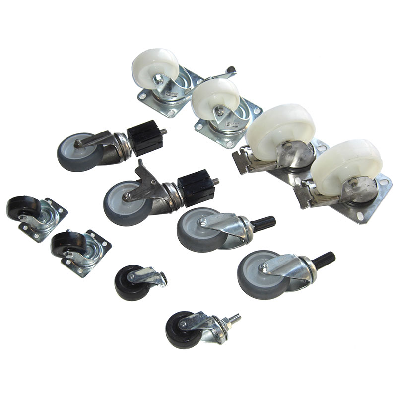 Various size castors